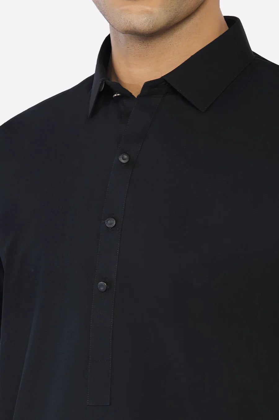 EG3694 Men’s Kameez Shalwar – Black, Ready-to-Wear