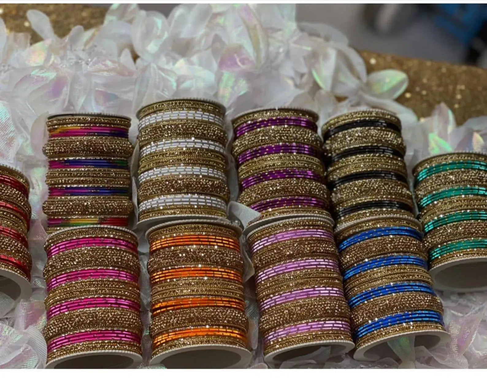 Indian Bangles Set with Stone Work Kada – Pakistani & Indian Wedding Jewelry