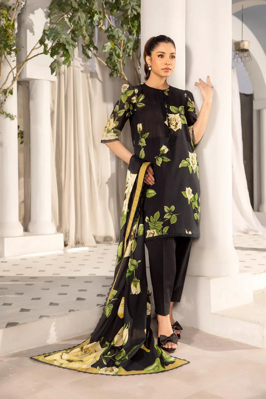Maria B - MB-ELHV1-07 3 Piece Printed Lawn