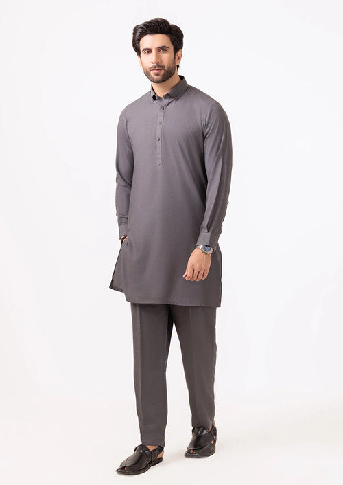 Charcoal-Blended Kurta Trouser (M25KPS2037)