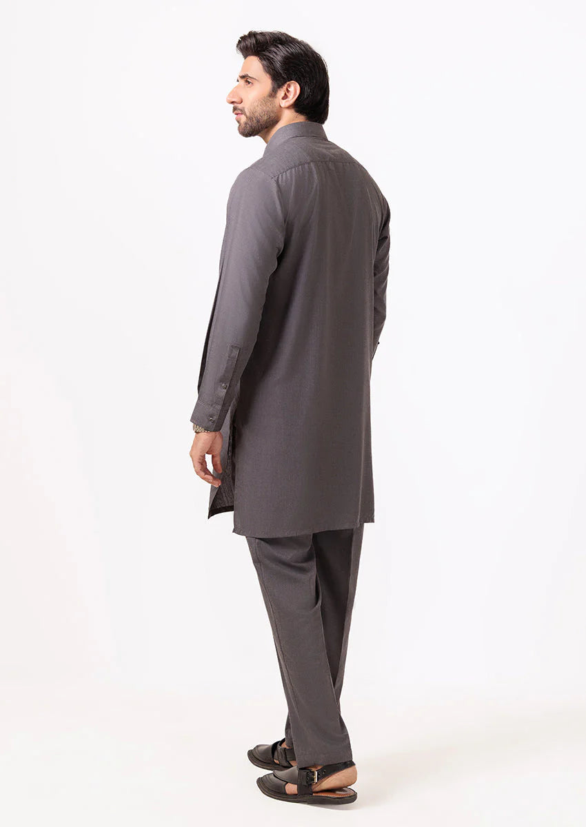 Charcoal-Blended Kurta Trouser (M25KPS2037)